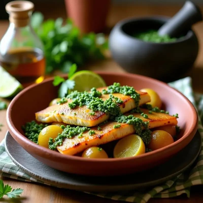 Tirma de Pescado con Moje de Cilantro: Receta Canaria Tradicional en 30 Minutos