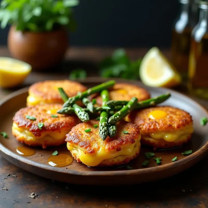 Tortas de Papa Rellenas de Merluza y Espárragos: Receta Chilena en Airfryer