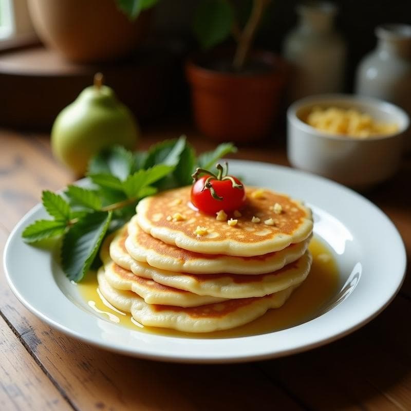 Tortitas de Harina de Guayaba y Coco Rallado: Desayuno Caribeño Sin Gluten