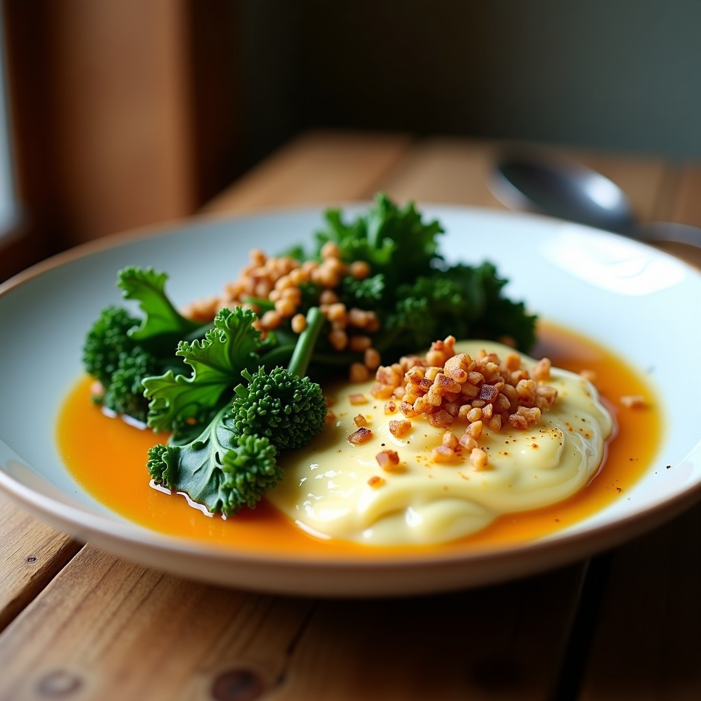 Crema de Boniato y Jengibre con Crujiente de Kale: Receta Vegana, Cremosa y Fácil en 35 Minutos