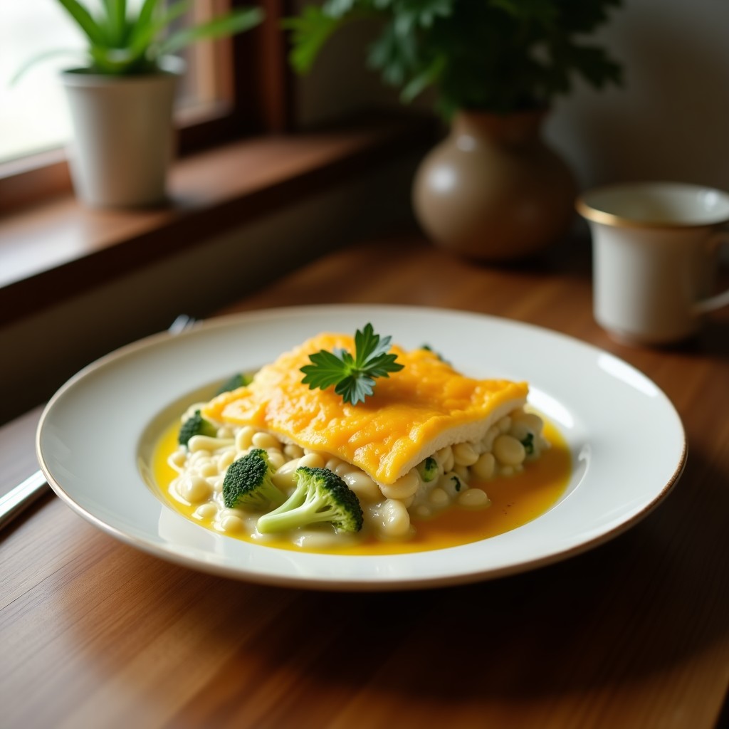 Crema de Brócoli y Queso Cheddar con Crujiente de Cebolla Frita: Cremosa, Fácil y Reconfortante en 30 Minutos