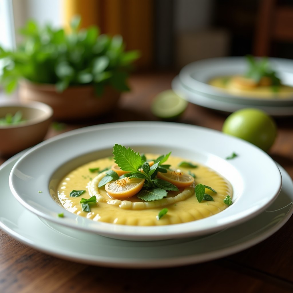 Crema de Calabacín y Menta con Crujiente de Pipas y Lima: Receta Fácil, Cremosa y Refrescante en 30 Minutos