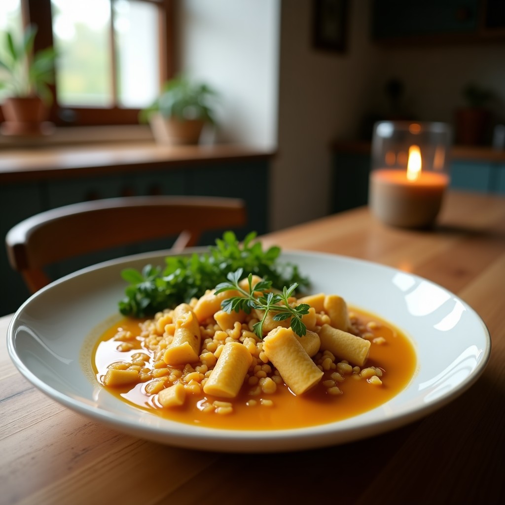 Crema de Calabacín y Puerro con Crujiente de Avellana y Panceta: Receta Cremosa y Fácil en 35 Minutos