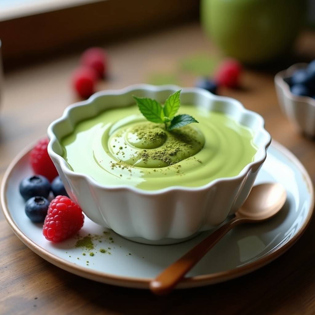 Crema Pastelera de Matcha Vegana: Receta en Thermomix Sin Huevos y Alta en Proteína