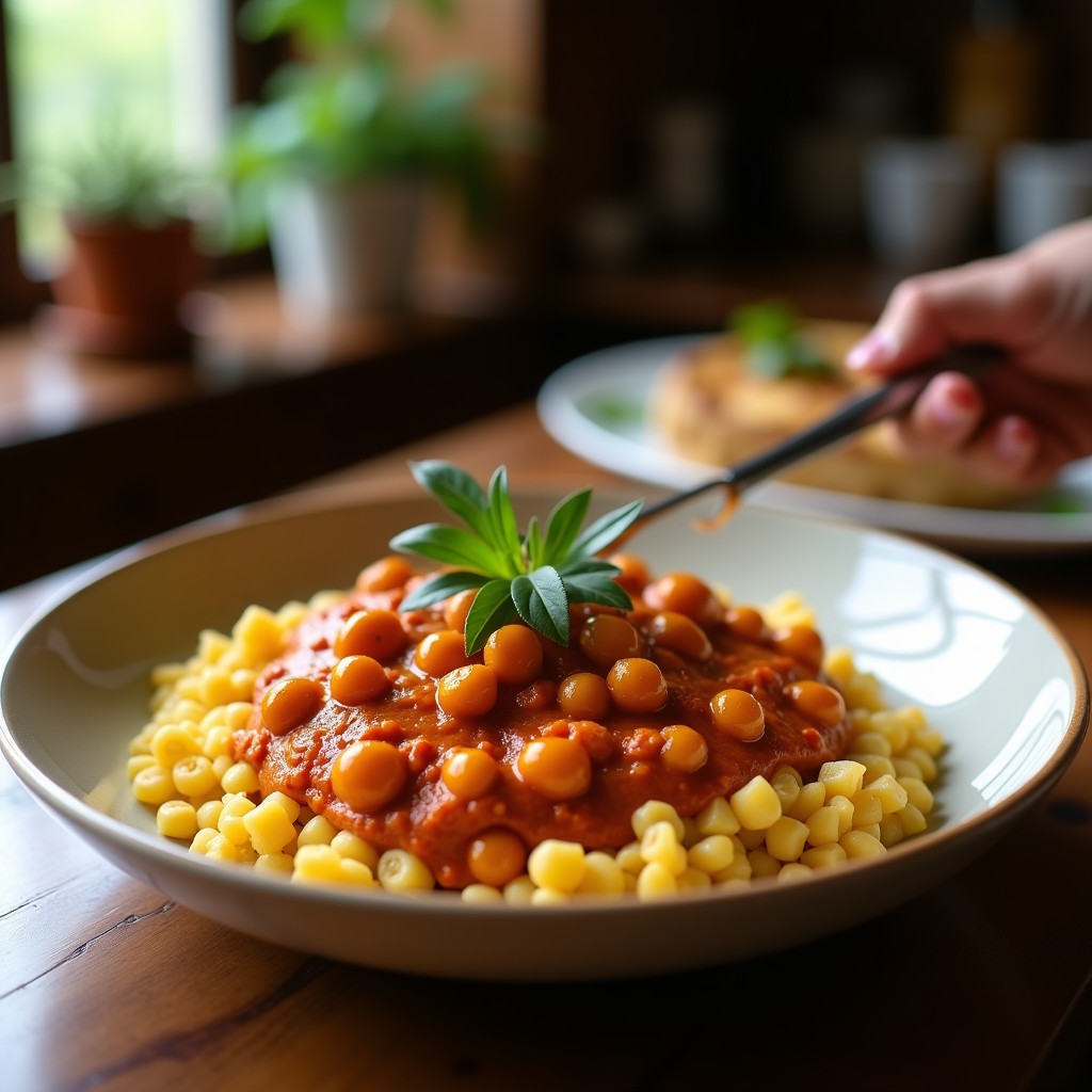 Curry Rojo Cremoso de Garbanzos y Boniato: Receta Vegana, Fácil y Aromática en 30 Minutos