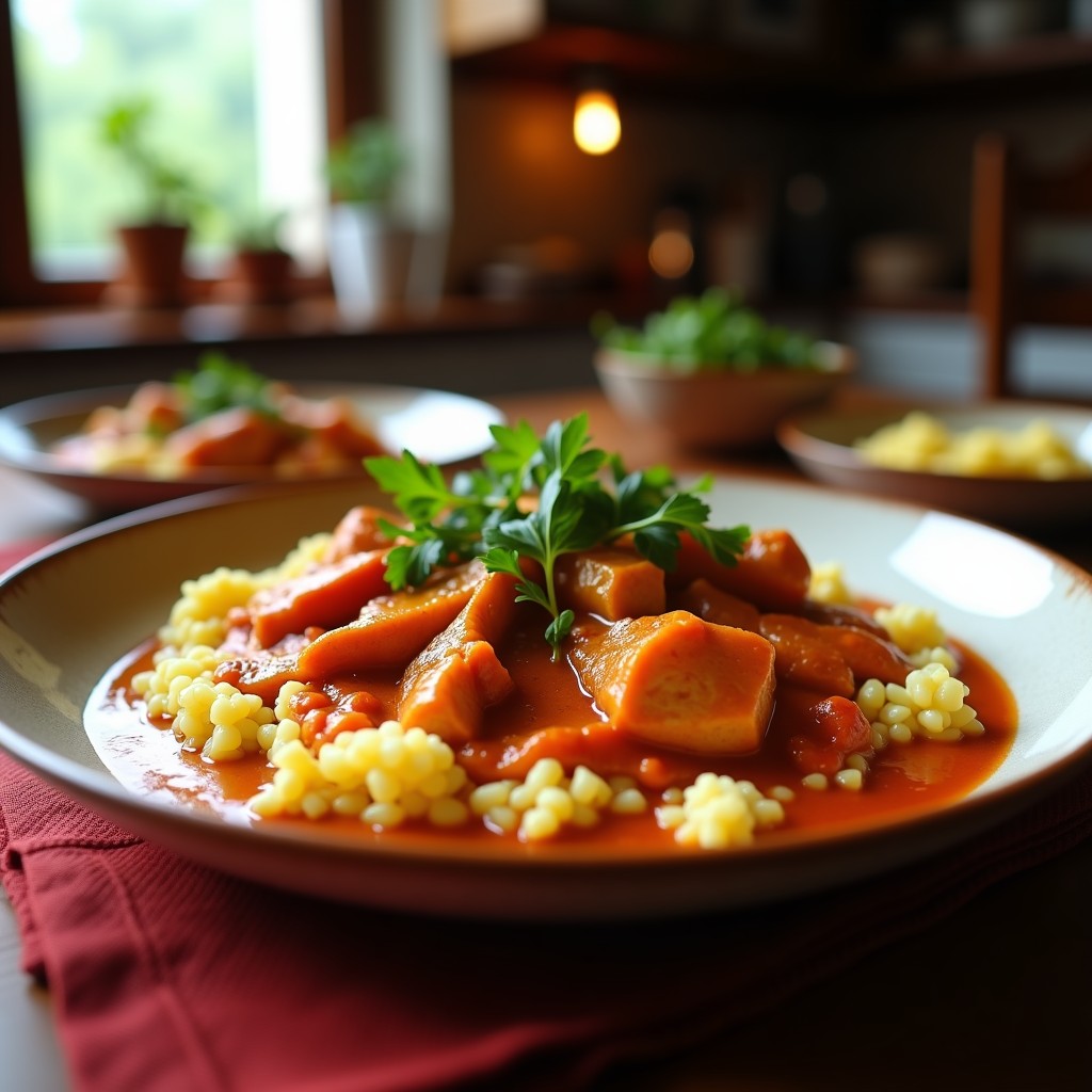 Curry Rojo Cremoso de Pollo y Boniato con Espinacas: Receta Tailandesa Fácil en 35 Minutos