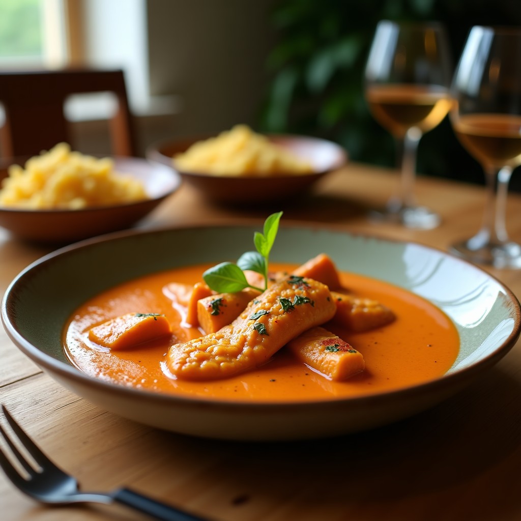Curry Rojo Cremoso de Pato y Piña: Receta Tailandesa Fácil, Aromática y Exótica en 35 Minutos