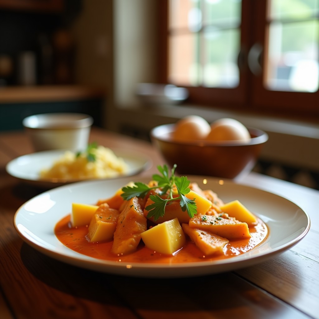 Curry Rojo Cremoso de Pavo y Piña con Anacardos: Receta Tailandesa Fácil en 30 Minutos