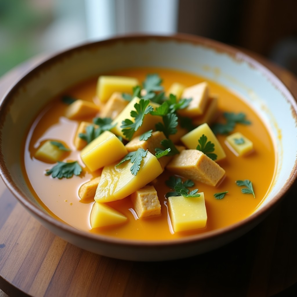 Curry Rojo Cremoso de Pavo y Piña con Leche de Coco: Receta Tailandesa Fácil en 30 Minutos