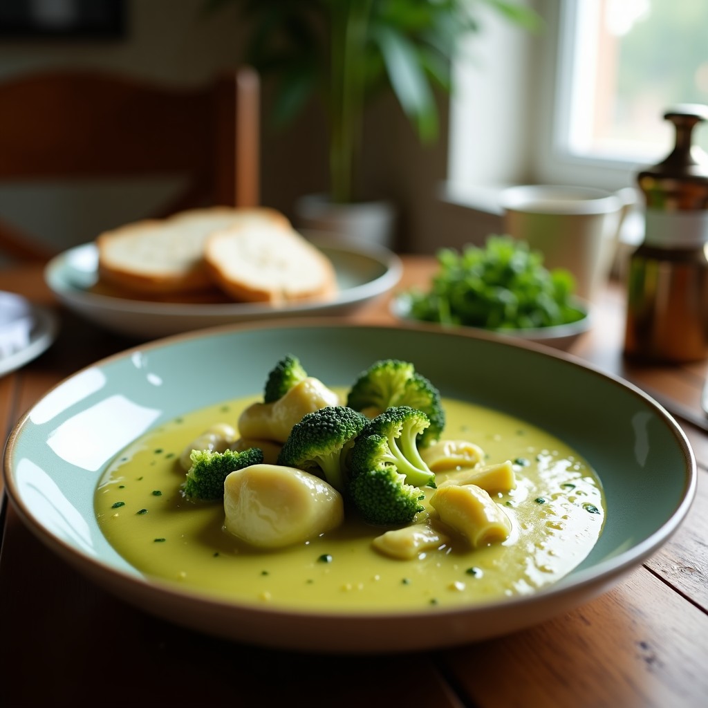 Curry Verde Cremoso de Pavo y Brócoli: Receta Tailandesa Fácil y Aromática en 25 Minutos