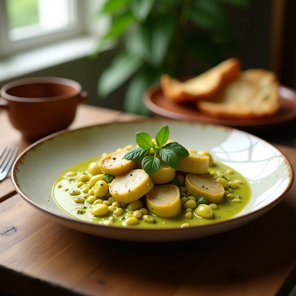Curry Verde Cremoso de Pavo y Berenjena: Receta Tailandesa Fácil y Aromática en 30 Minutos