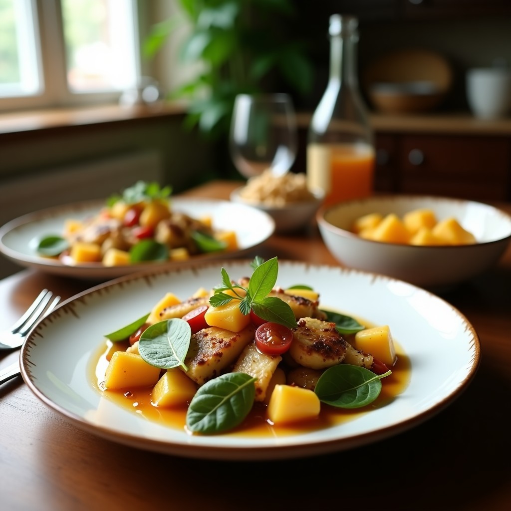Ensalada Templada de Boniato Asado, Queso de Cabra y Nueces con Vinagreta de Miel