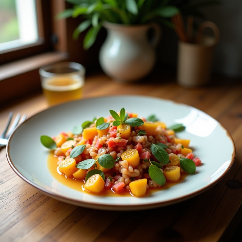Ensalada Templada de Lentejas y Salmón Ahumado con Vinagreta de Mostaza y Eneldo: Receta Saludable en 20 Minutos