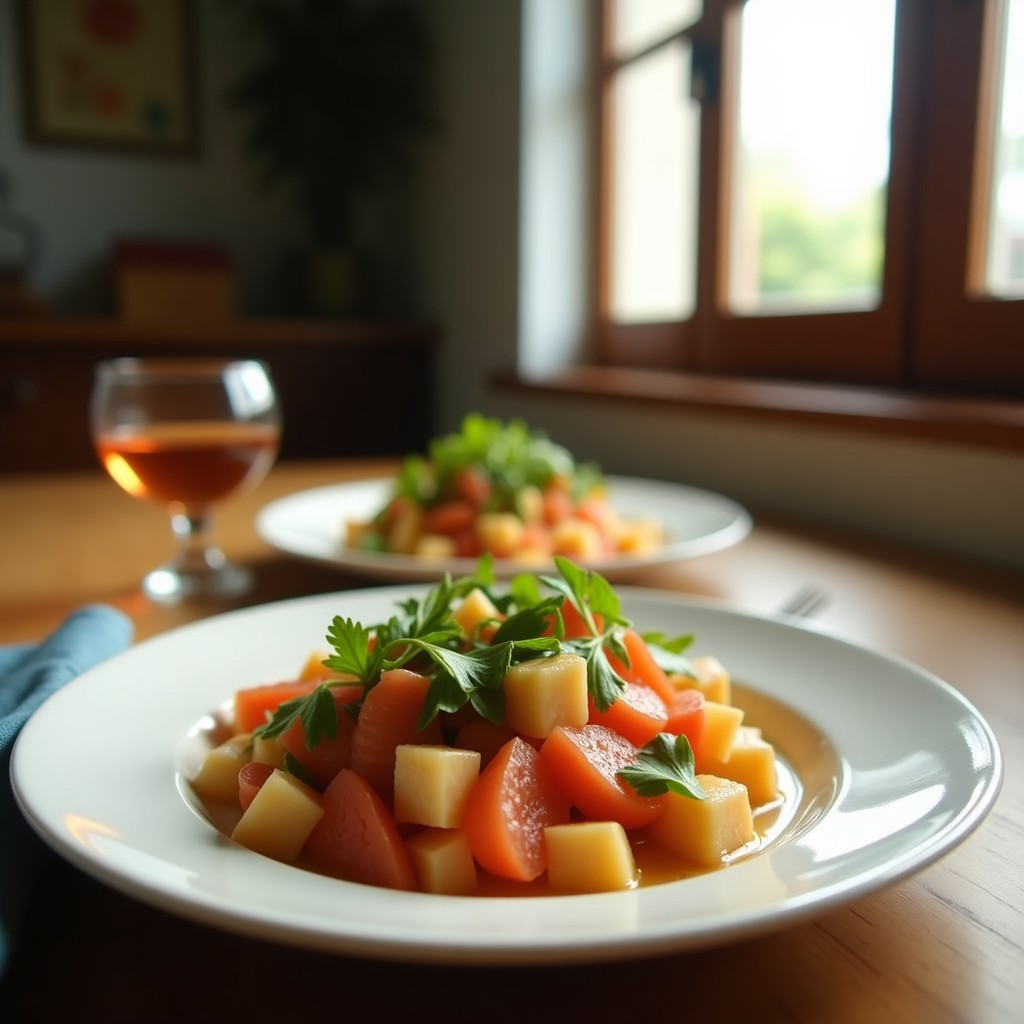 Ensalada Templada de Lentejas Caviar y Salmón Ahumado con Vinagreta de Eneldo y Mostaza: Receta Saludable en 20 Minutos