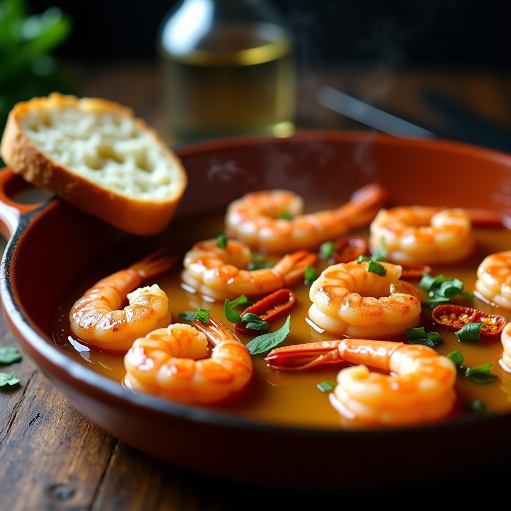 Gambas al Ajillo en Sartén: La Auténtica Receta Española Fácil, Jugosa y Llena de Sabor