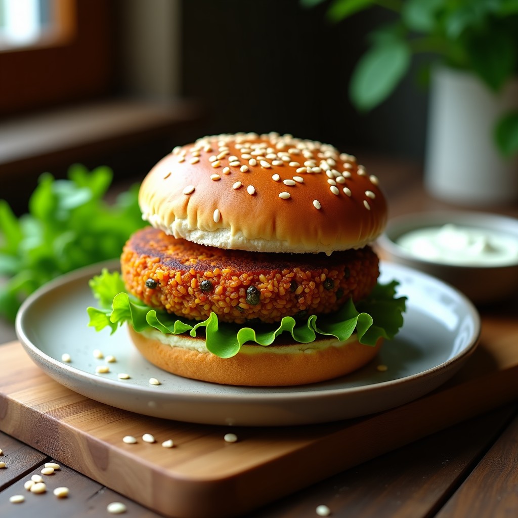 Hamburguesas de Lentejas al Corazón Crujiente: Receta Alta en Proteína y Sin Gluten