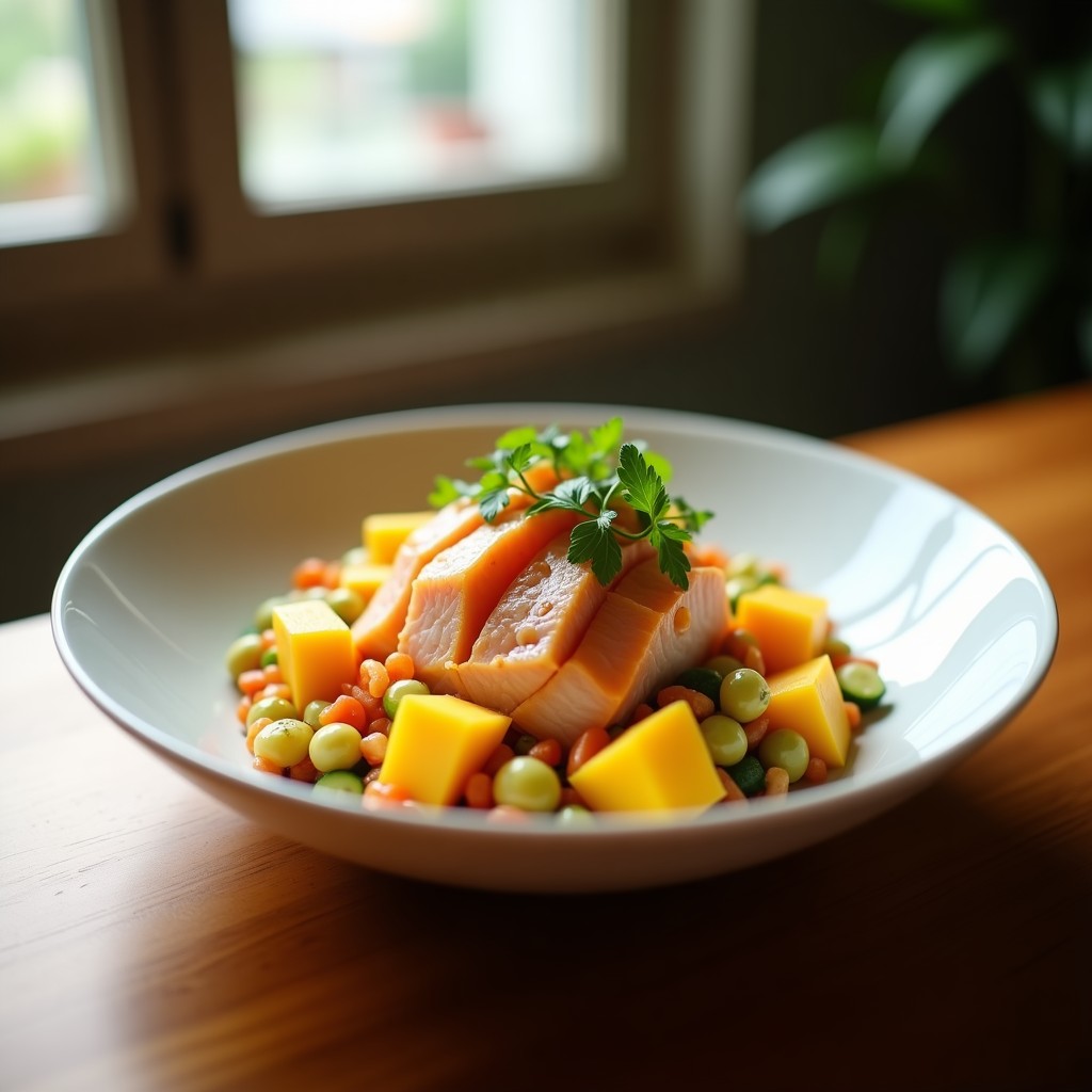 Poke Bowl de Atún y Mango con Salsa Ponzu: Receta Fresca, Saludable y Llena de Sabor en 20 Minutos