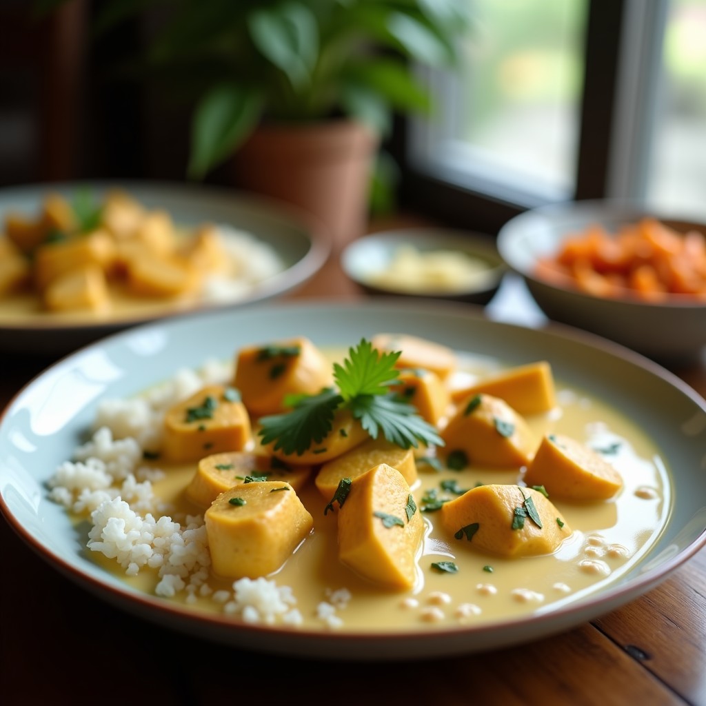 Pollo al Curry Cremoso con Leche de Coco: Receta India Fácil y Aromática en 30 Minutos