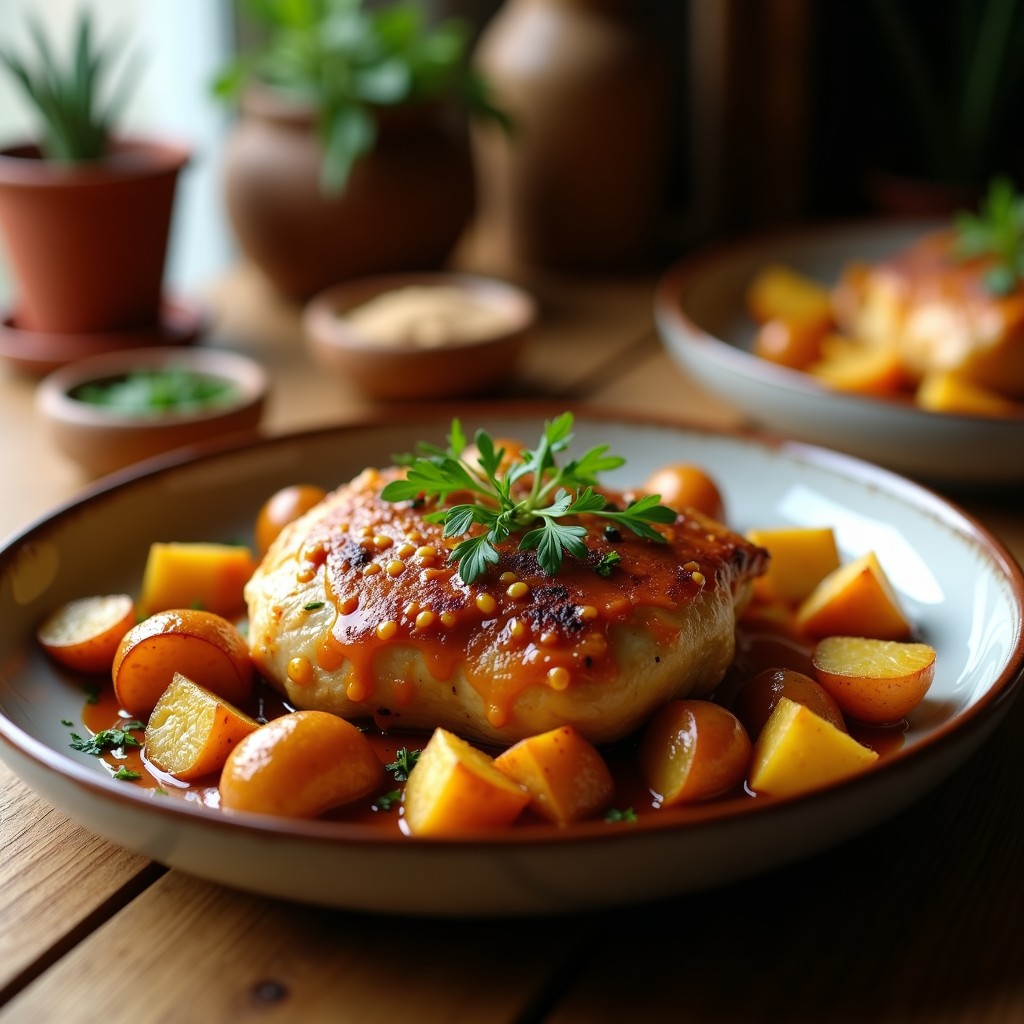 Pollo al Horno con Patatas y Cebolla Asada: Receta de la Abuela, Jugosa y Fácil