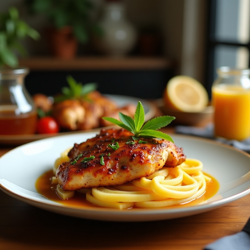 Pollo Asado con Glaseado de Miel y Soja en Airfryer: Receta Jugosa y Crujiente en 20 Minutos