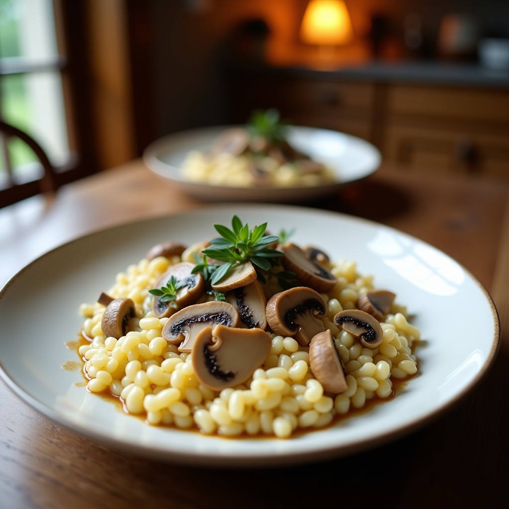 Risotto Cremoso de Setas y Trufa Negra: La Receta Italiana Definitiva