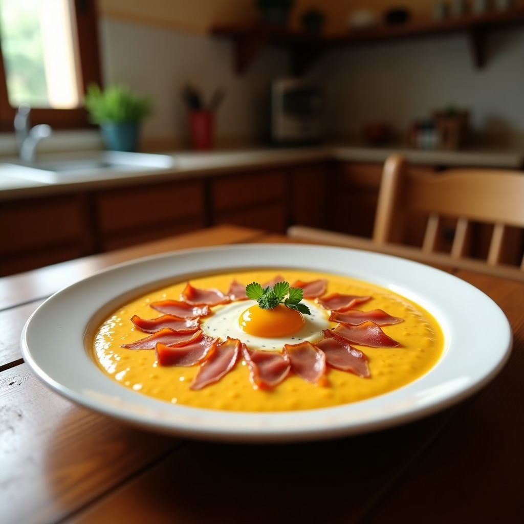 Salmorejo Cordobés Cremoso con Huevo Picado y Jamón Crujiente: La Receta Tradicional Fácil y Llena de Sabor