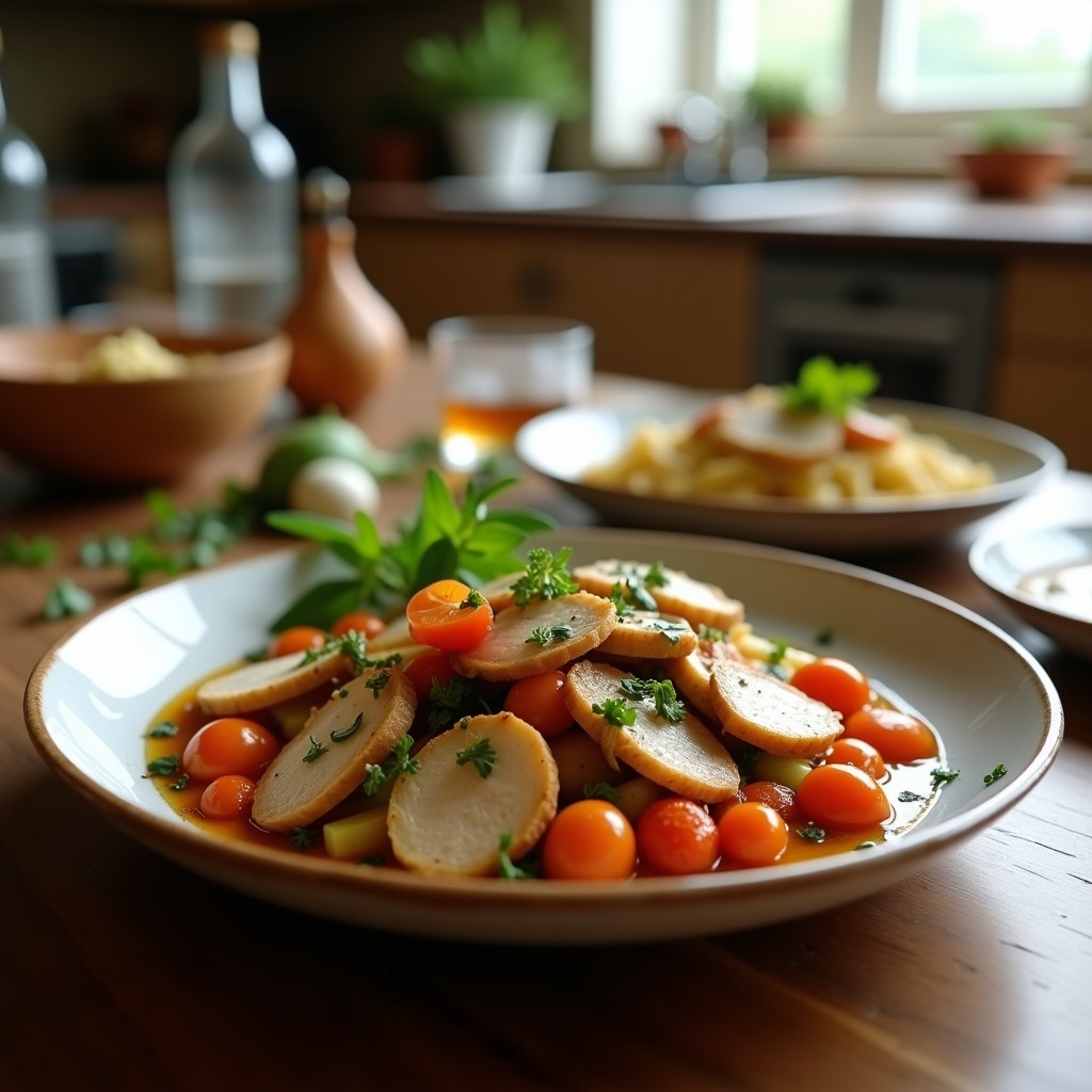 Salteado Rápido de Pavo y Verduras Crujientes con Salsa de Soja y Jengibre: Receta Asiática Saludable en 20 Minutos