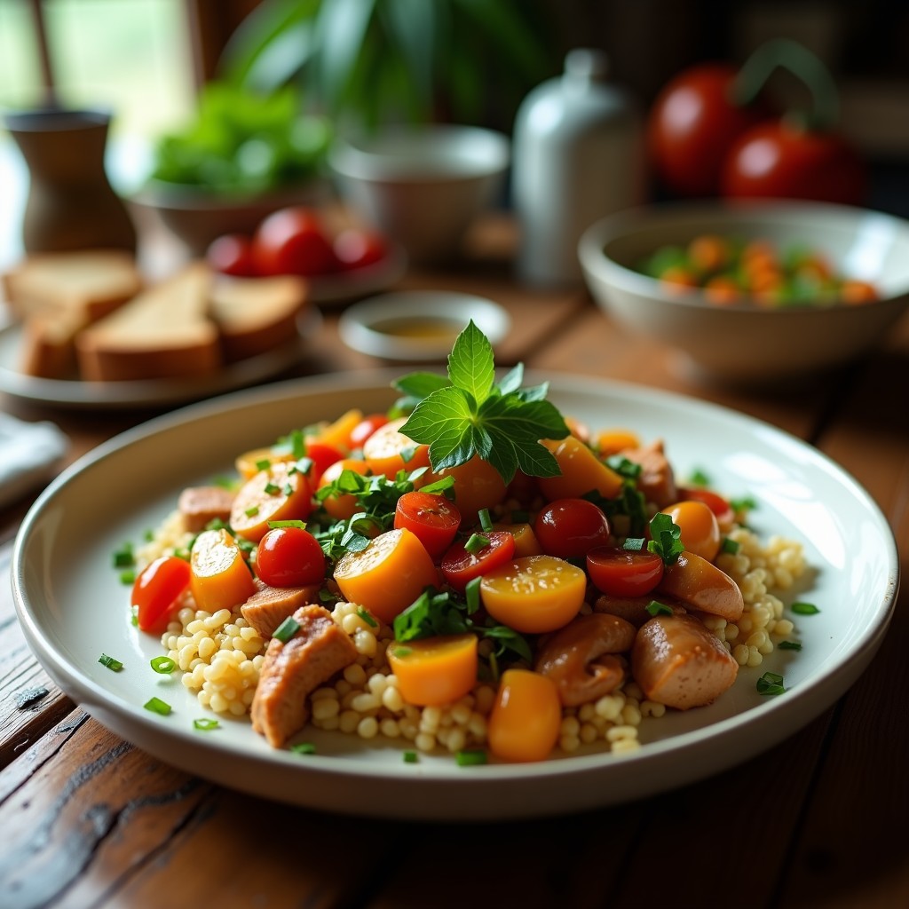 Salteado Rápido de Pollo y Anacardos con Verduras Crujientes: Receta China Fácil en 20 Minutos