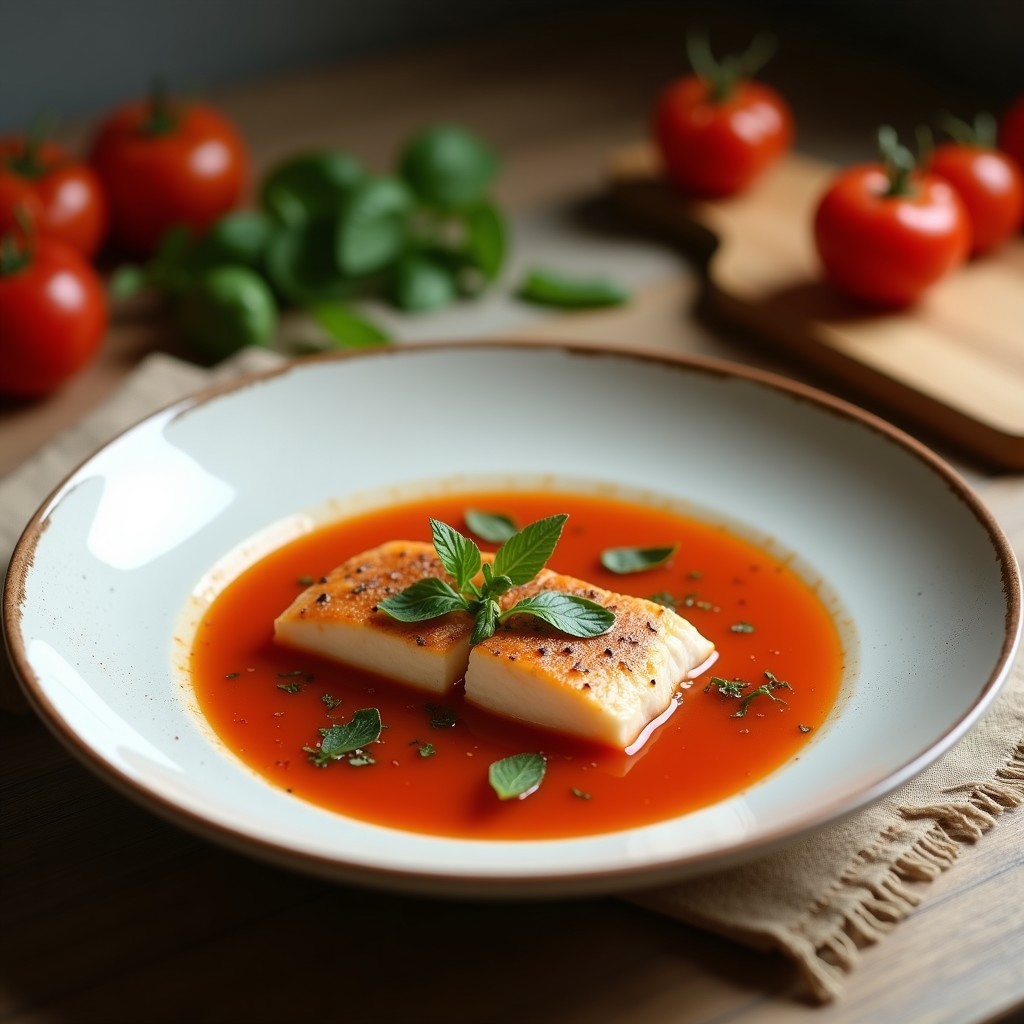 Sopa de Pescado Bonito y Tomate: Receta Tradicional en 25 Minutos con Toque Mediterráneo