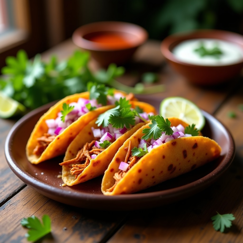 Tacos Dorados de Queso Asado Rellenos de Pollo Chipotle: Receta Crujiente en 30 Minutos