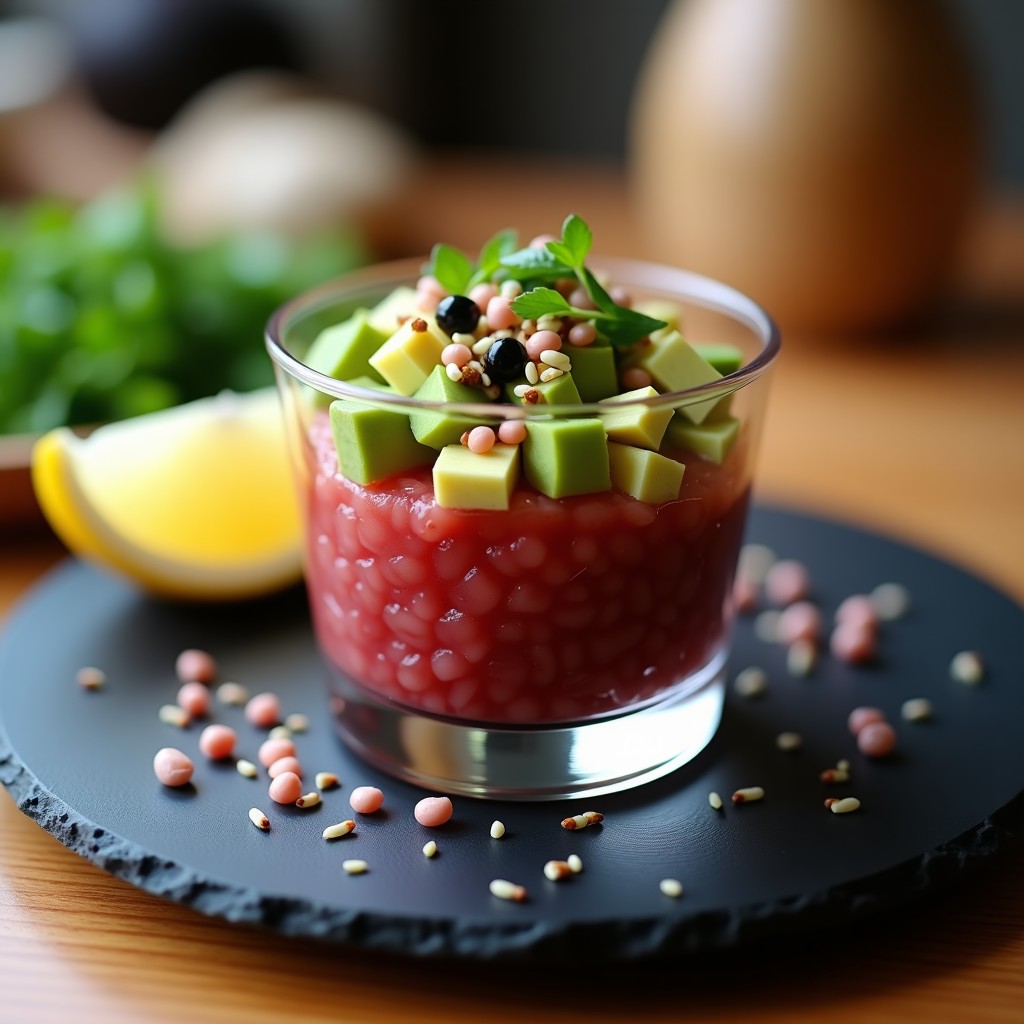 Tartar de Atún Rojo con Aguacate y Sésamo: Receta Gourmet en 15 Minutos con Toque Japonés