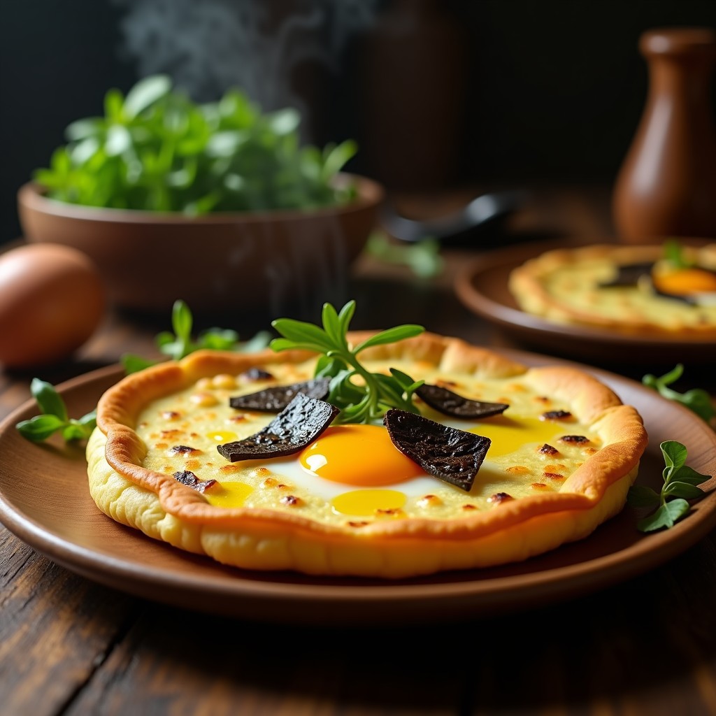 Tortilla de Patata Trufada: Receta en Olla GM con Yema Cremosa y Aroma a Trufa
