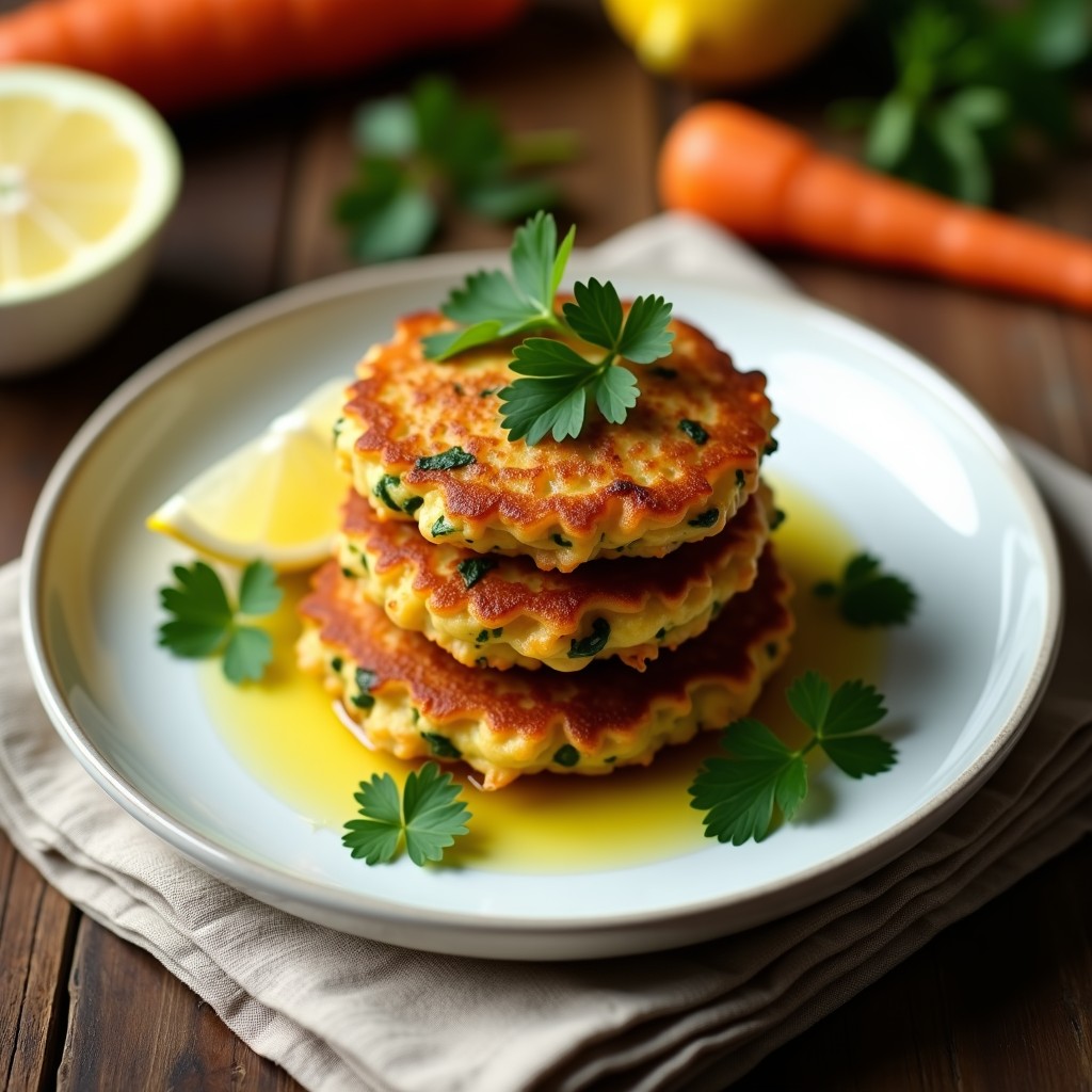 Tortitas de Calabacín y Zanahoria: Receta Sin Huevo y Alta en Fibra en 20 Minutos